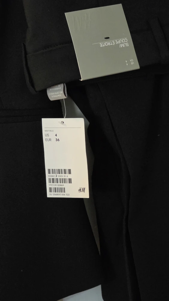 H&M Black Suit Set - Size US 4,women's Fashion 3 pieces - photo 3