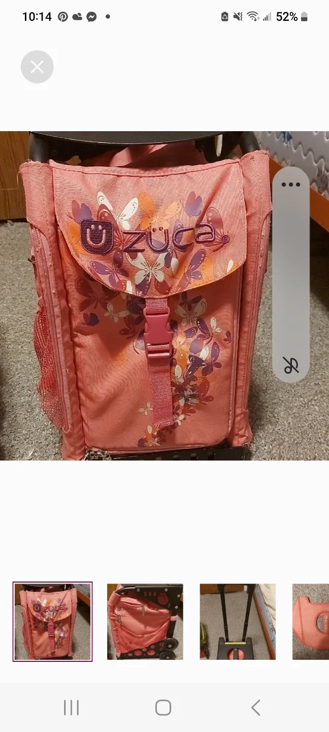 Zuca Rolling Backpack - Pink