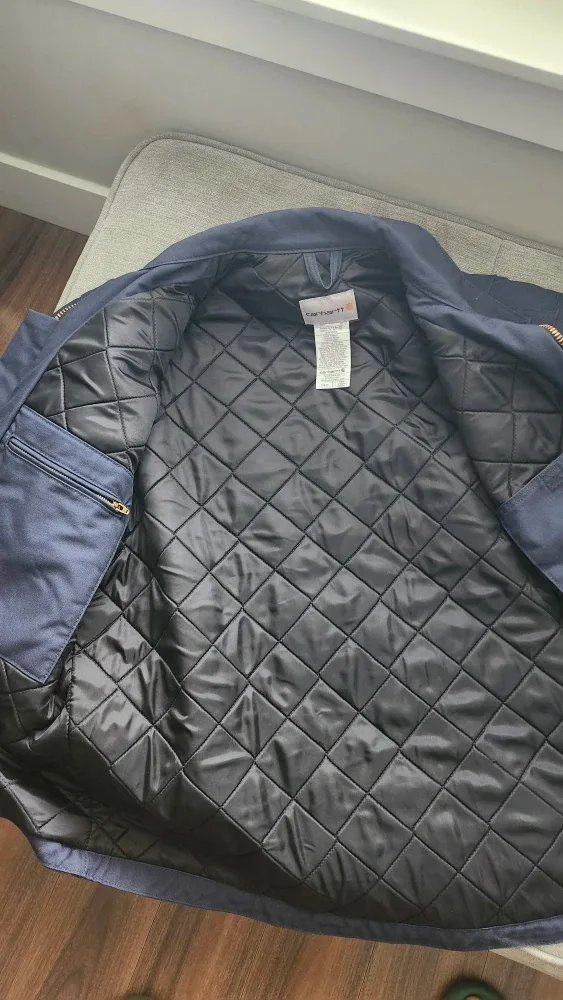 Carhartt Quilted Lined Zip Jacket - Navy