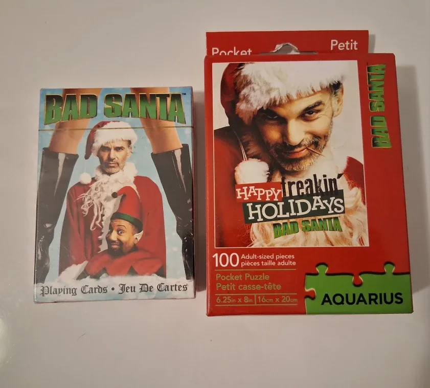 Bad Santa puzzle & cards