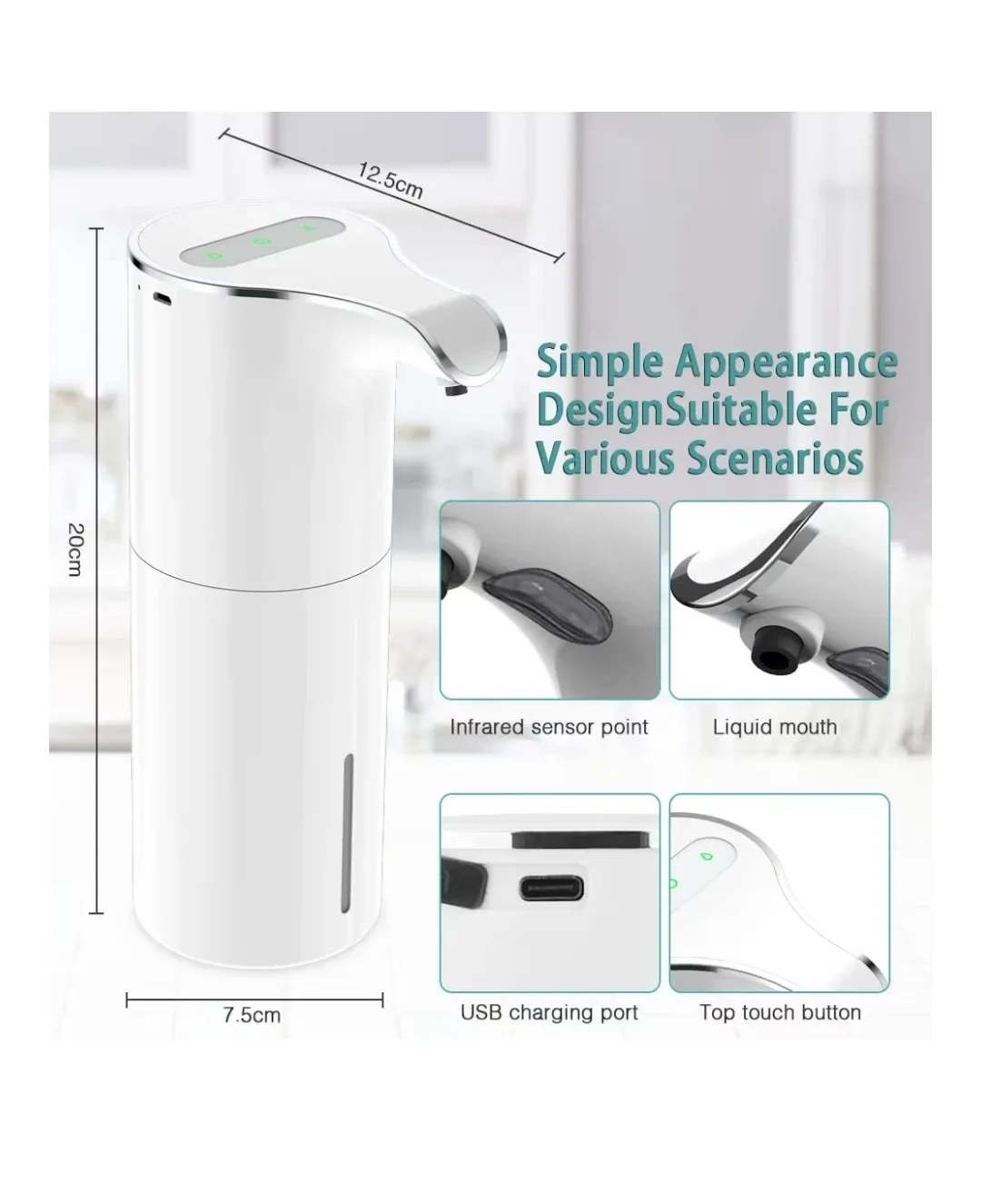 Brand New Large Soap Dispenser Automatic - Touchless image indicator(2)
