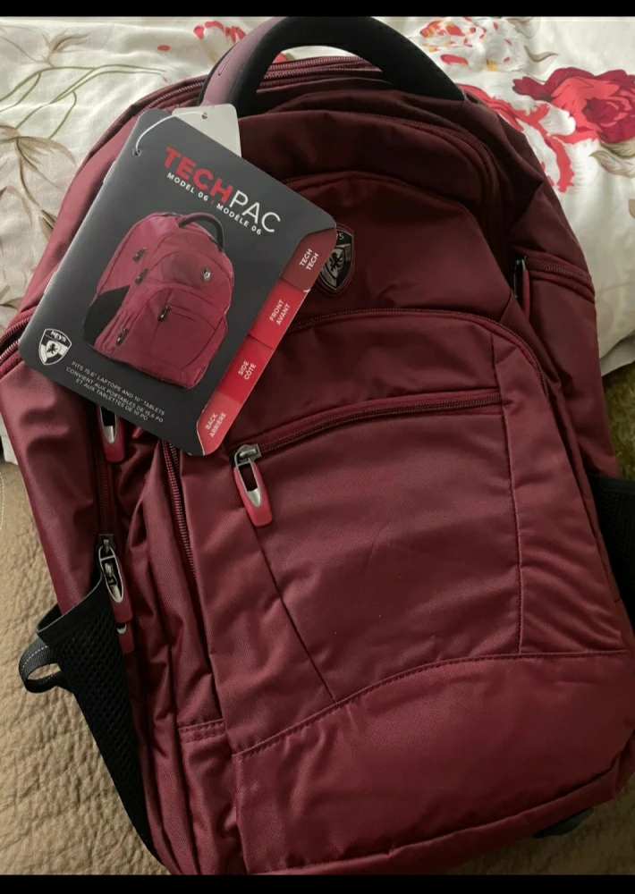 TECHPAC Model 06 Backpack - Burgundy - photo 2