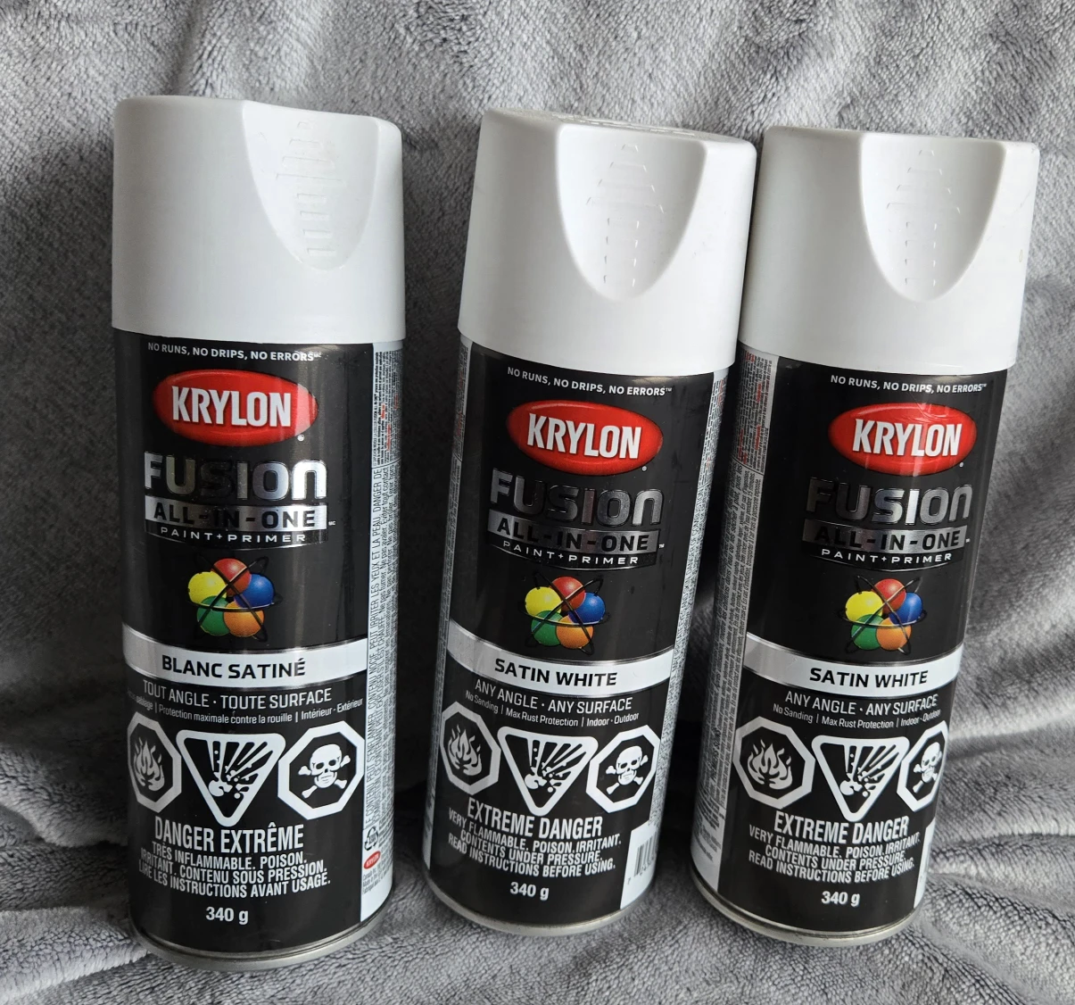Krylon Fusion All-In-One Satin White Paint + Primer