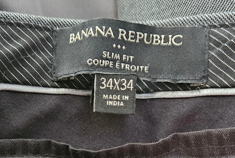 Banana Republic 2 PC 100% Wool Suit Grey Size 42R Like New image indicator(4)