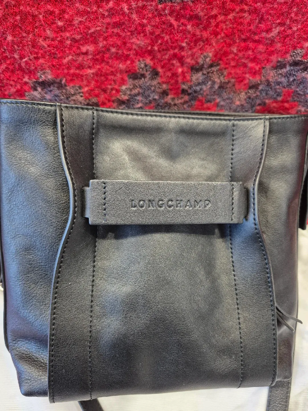 Longchamp 3D S Crossbody Bag - Black calf Leather