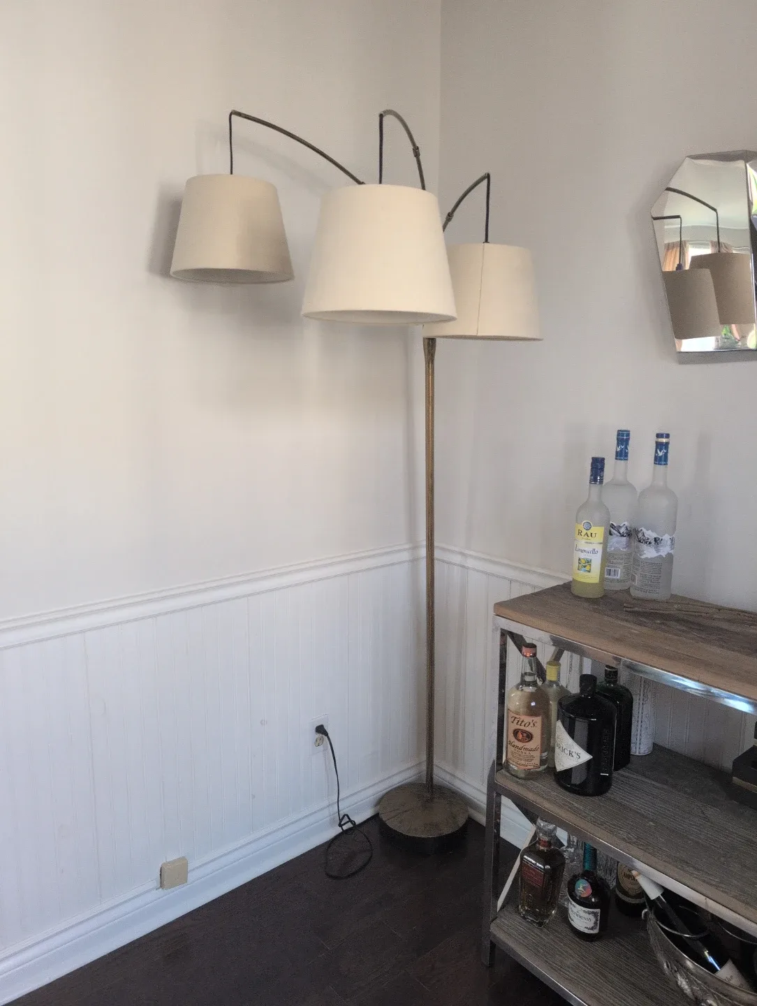 Modern Gold painted Multi-Light Floor Lamp thumbnail