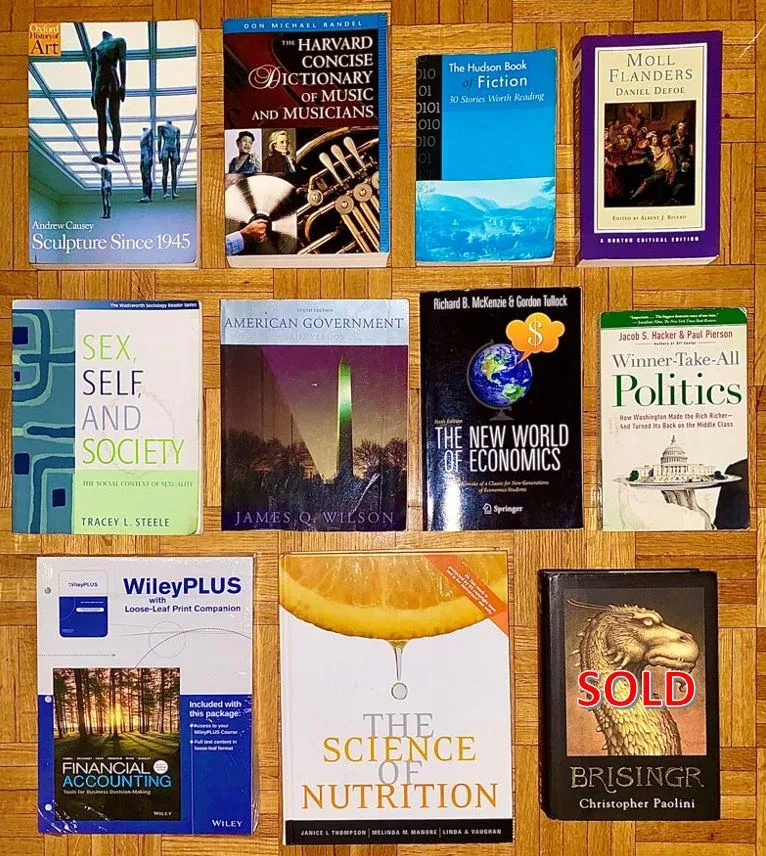 Textbooks for $10 - Brand New Condition!!