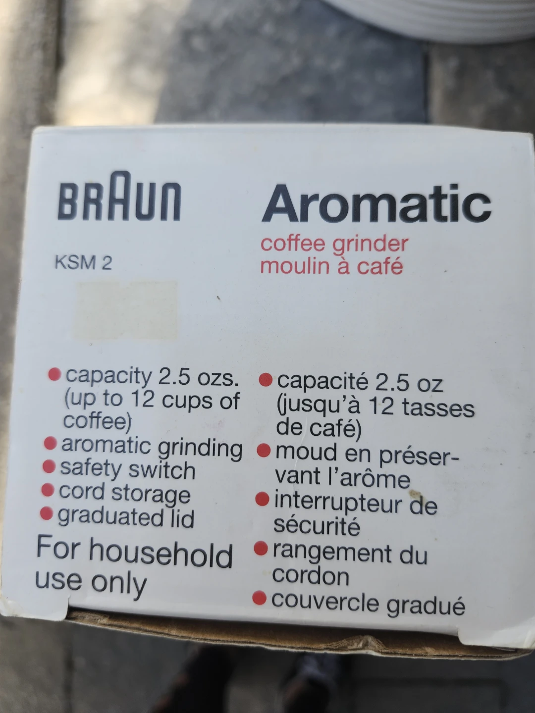 Braun KSM 2 Aromatic Coffee Grinder - photo 3