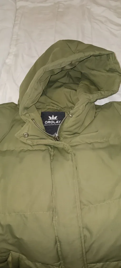 Orolay Women's Thickened Down Jacket - Olive Green $25