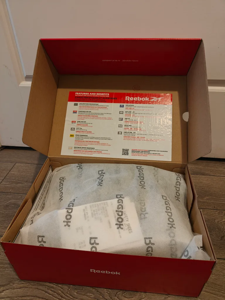 Reebok Work IB3311 Super Static SD Black Shoes - Size 9.5 image indicator(5)