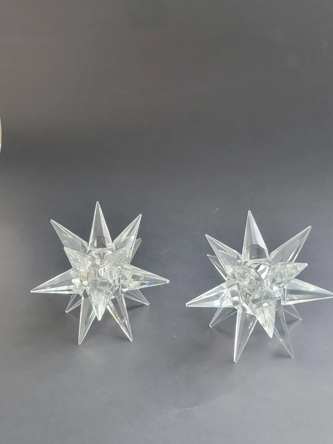 Mid Century Modern Rosenthal Starburst crystal candle holders image indicator(3)