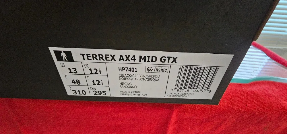 Adidas Terrex AX4 Mid GTX Hiking Boots - Size 13 image indicator(10)