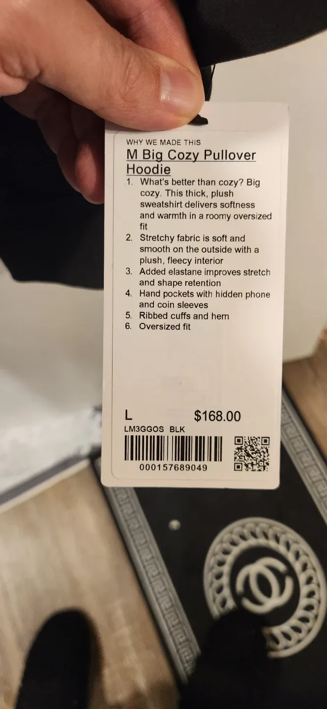 Lululemon M Big Cozy Pullover Hoodie - Size L image indicator(3)