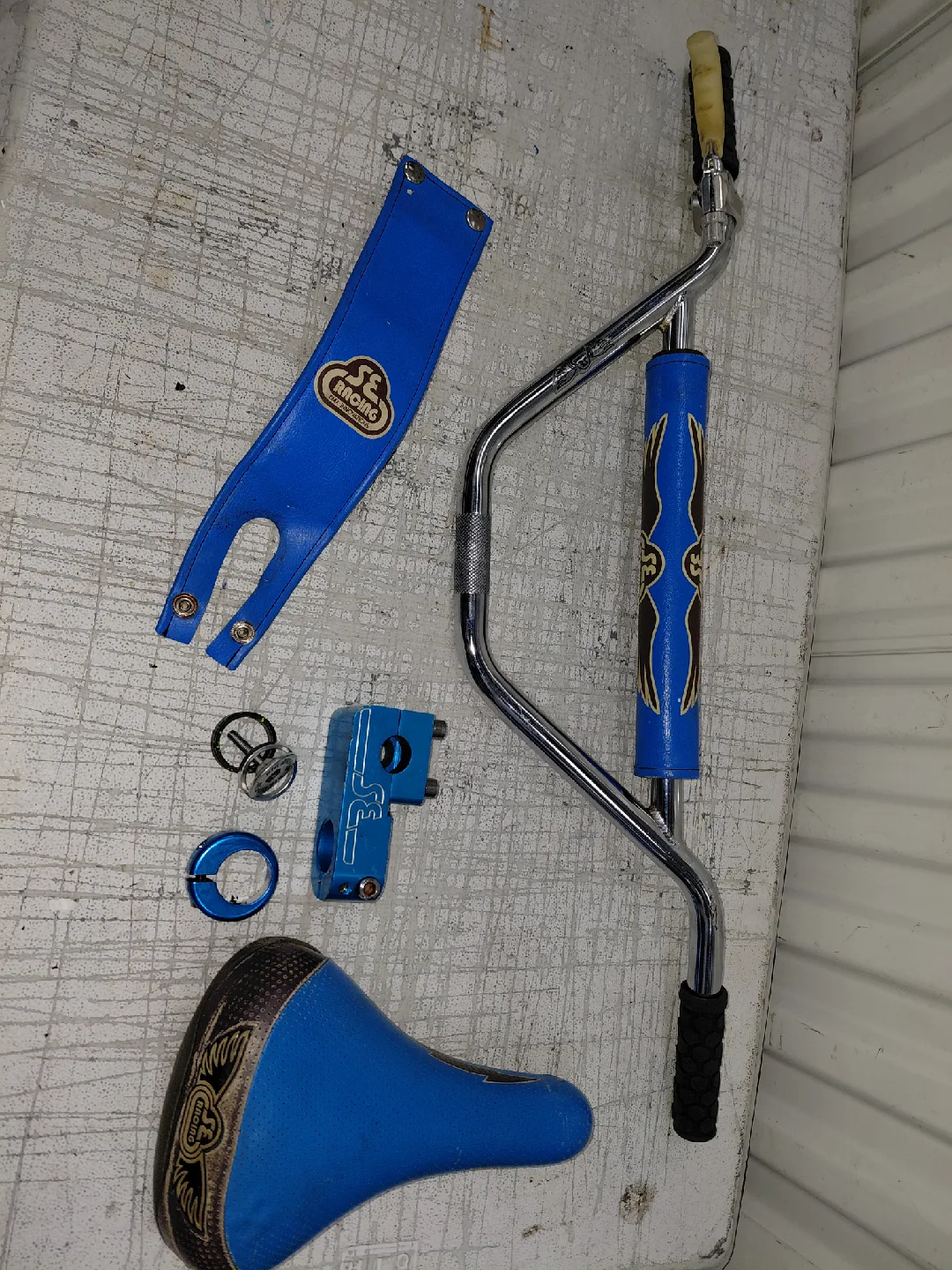 SE Racing BMX Bike Parts Lot - Blue image indicator(5)