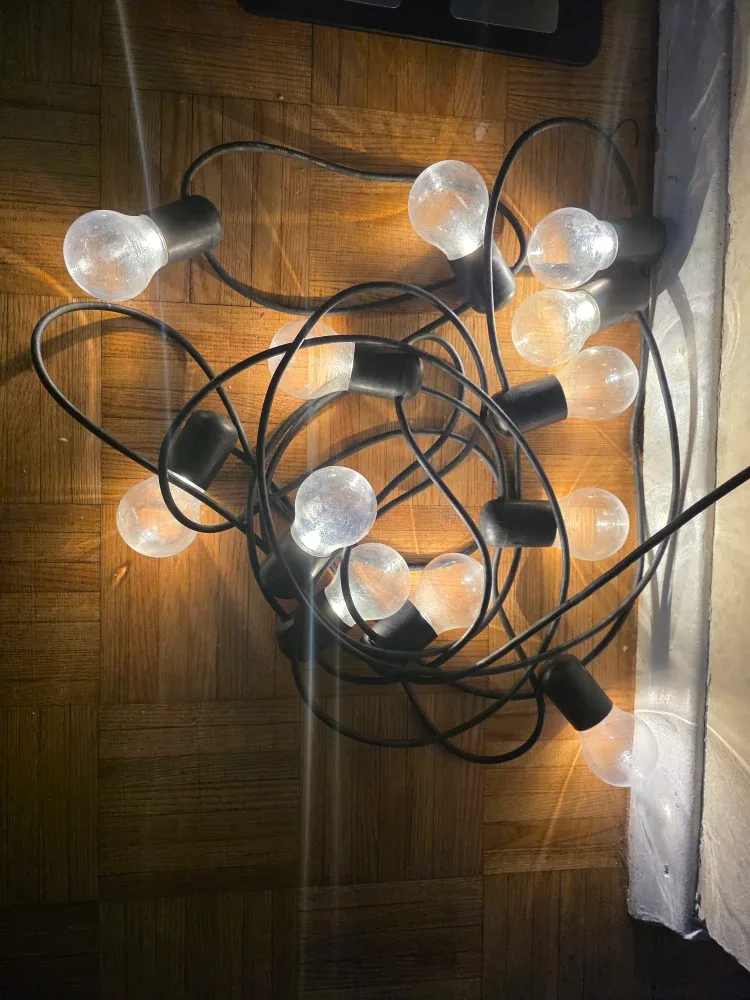 String Lights - Black Wire