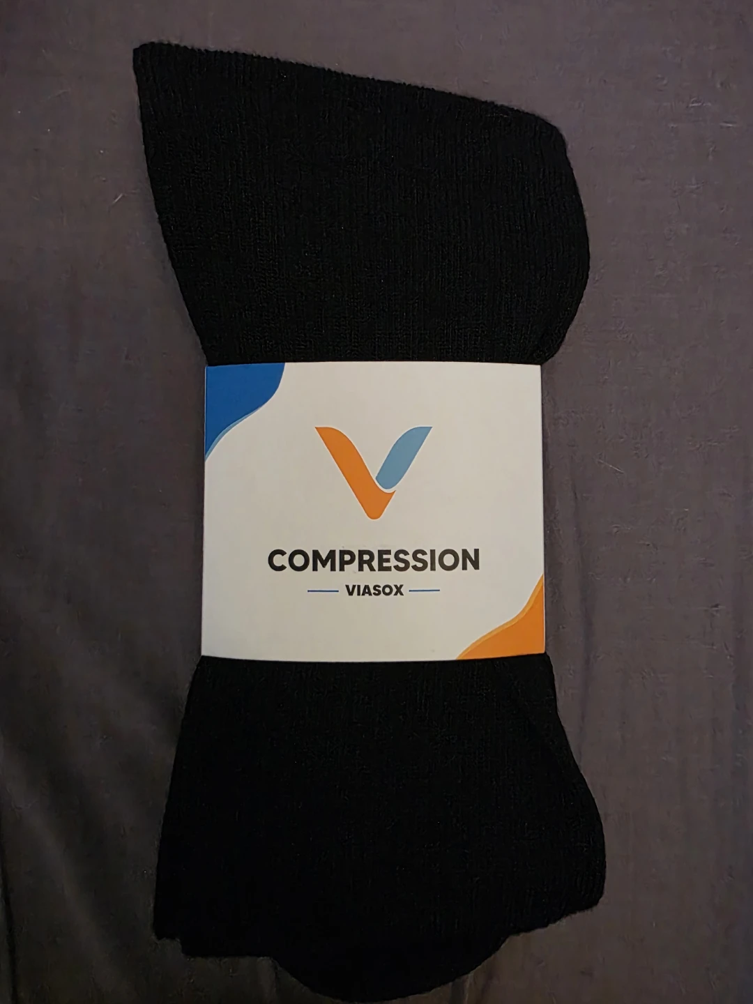 Viasox Knee Compression Socks - Black M/L