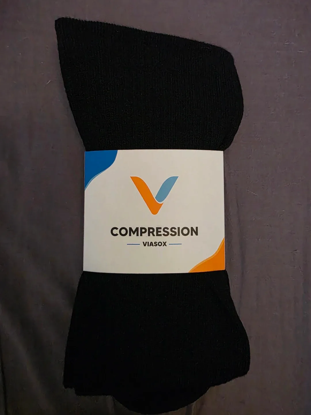 Viasox Knee Compression Socks - Black M/L