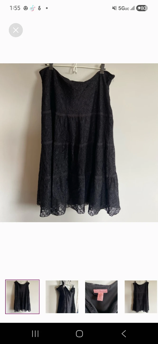 Women size 16 lace design A line skirt - photo 2