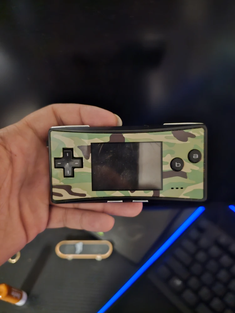 Game Boy Micro with game