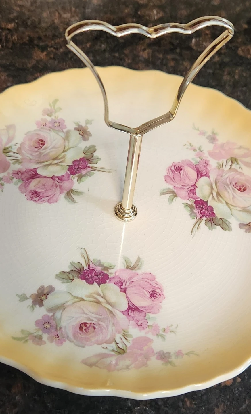 Vintage Floral Patterned Serving Tray - photo 5