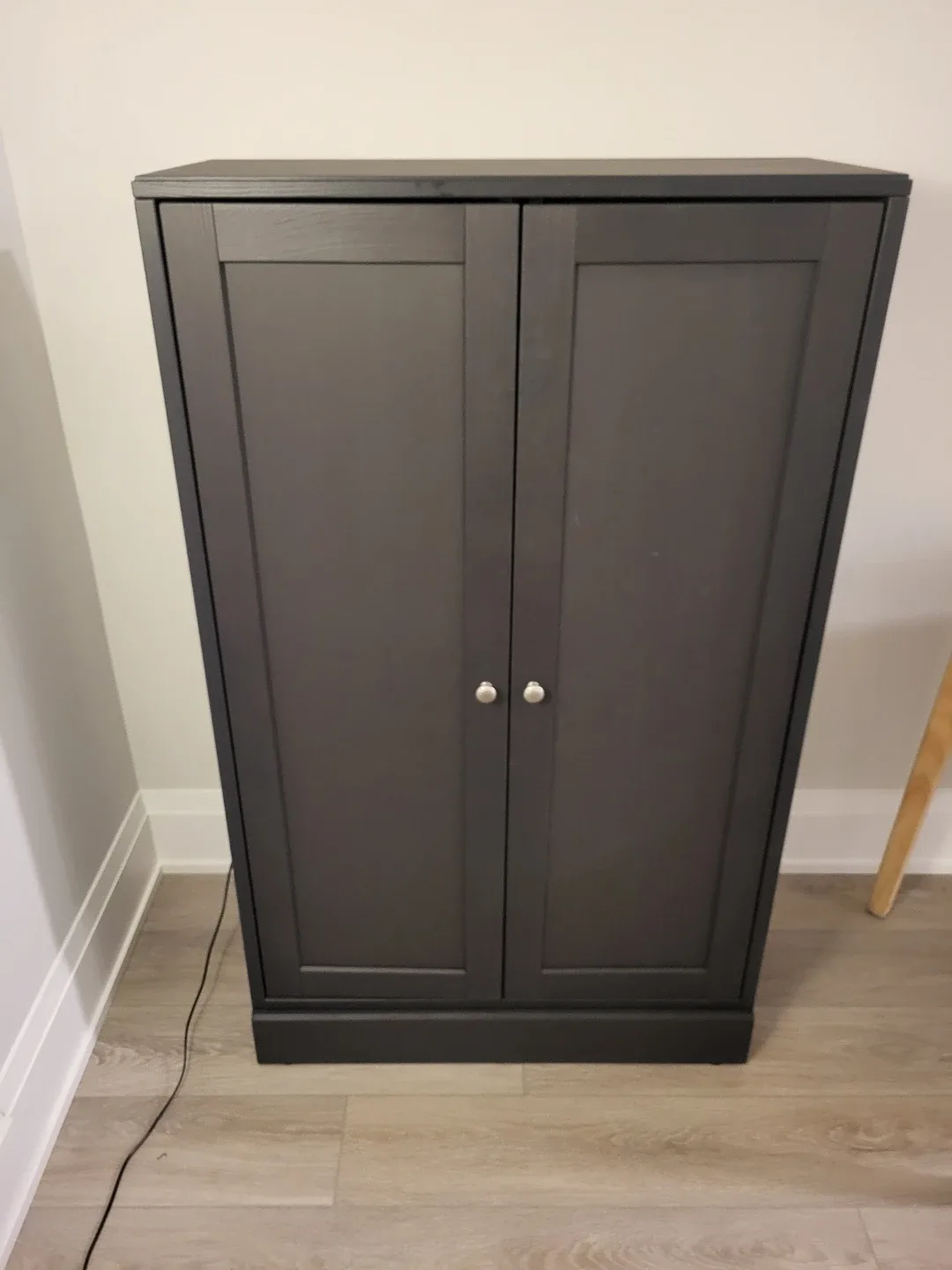 HAVSTA Cabinet with base, black,