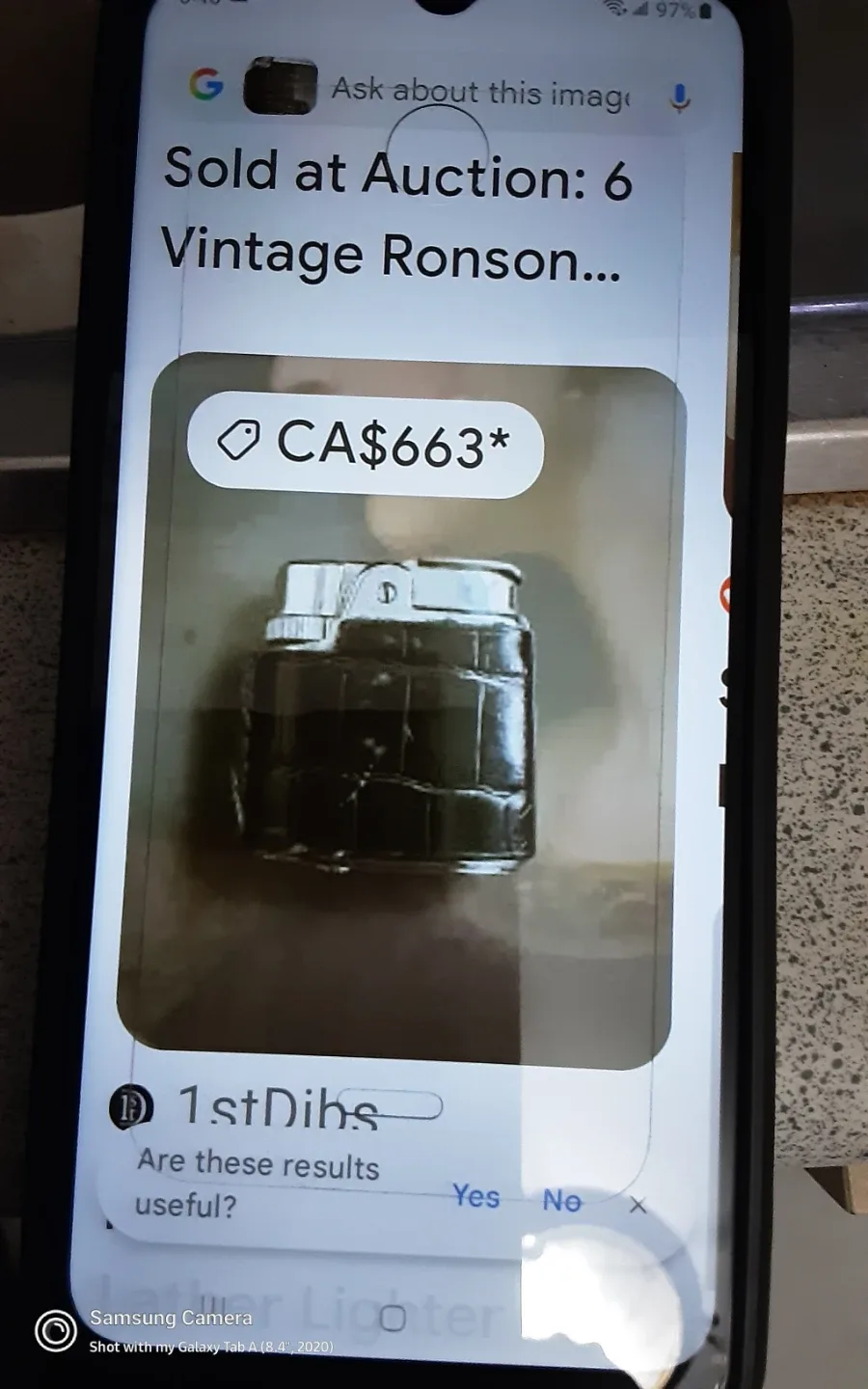 Vintage Black Leather Lighter,RARE  RONSON image indicator(3)