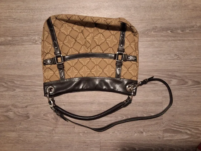 Nine West Brown Patterned Shoulder Bag