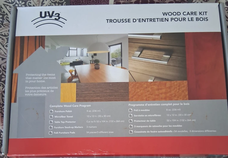 Brand New UV3 Wood Care Kit