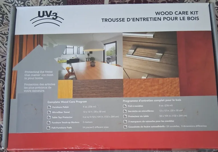 Brand New UV3 Wood Care Kit