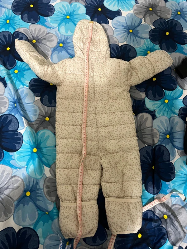Gap Leopard Print Padded Snowsuit (6-12M) - photo 2