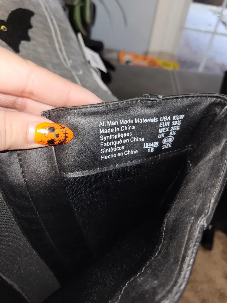 Black Knee-High Boots - Size 8.5W