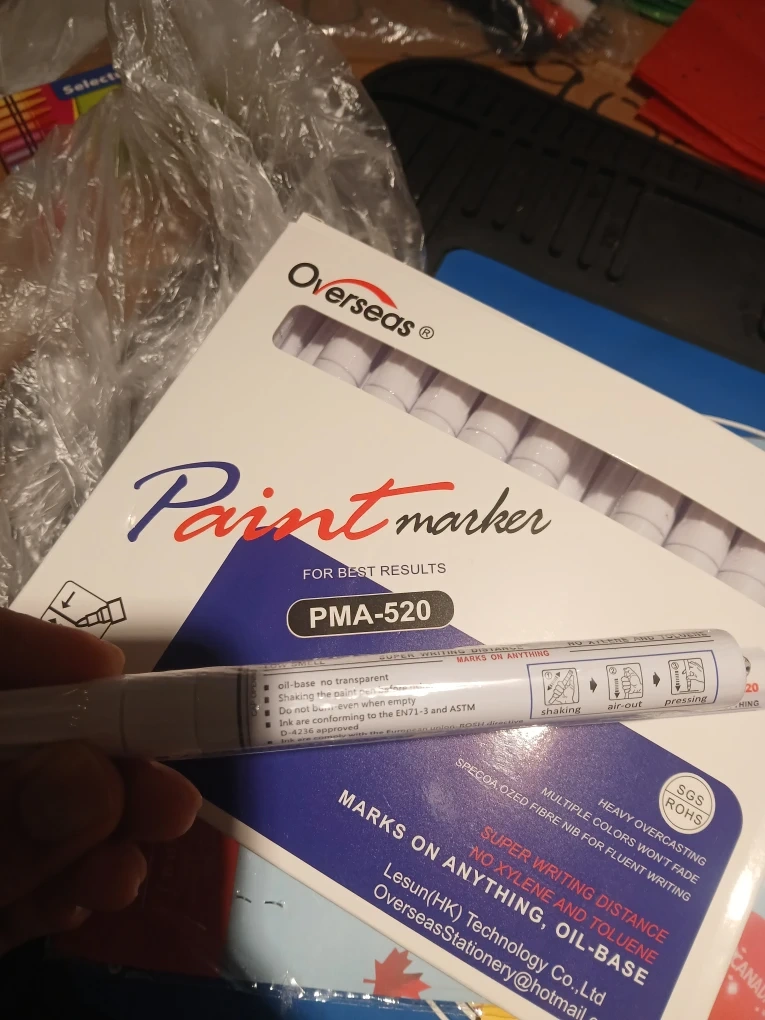 [$8 EACH] *WHITE*Overseas PMA-520 Paint Marker