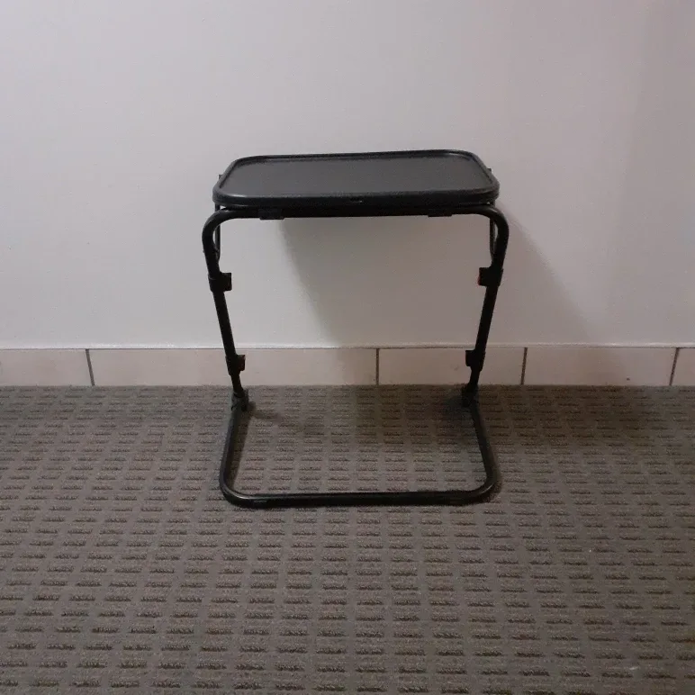 Black Adjustable Folding Table image indicator(2)