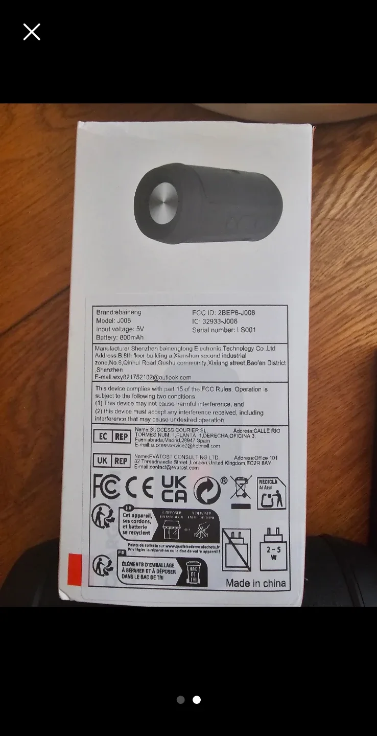 Bluetooth speaker,  headphones image indicator(5)