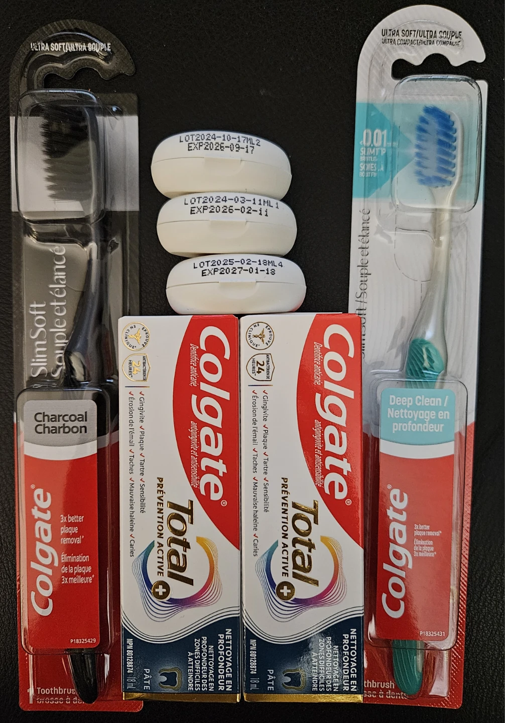 Colgate Toothbrushes, dental flosss & Toothpaste lot!
