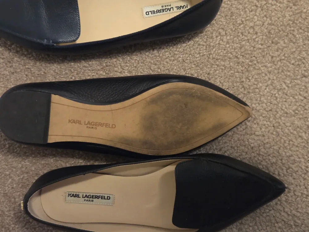 Karl Lagerfeld Paris Blue Leather Flats image indicator(6)