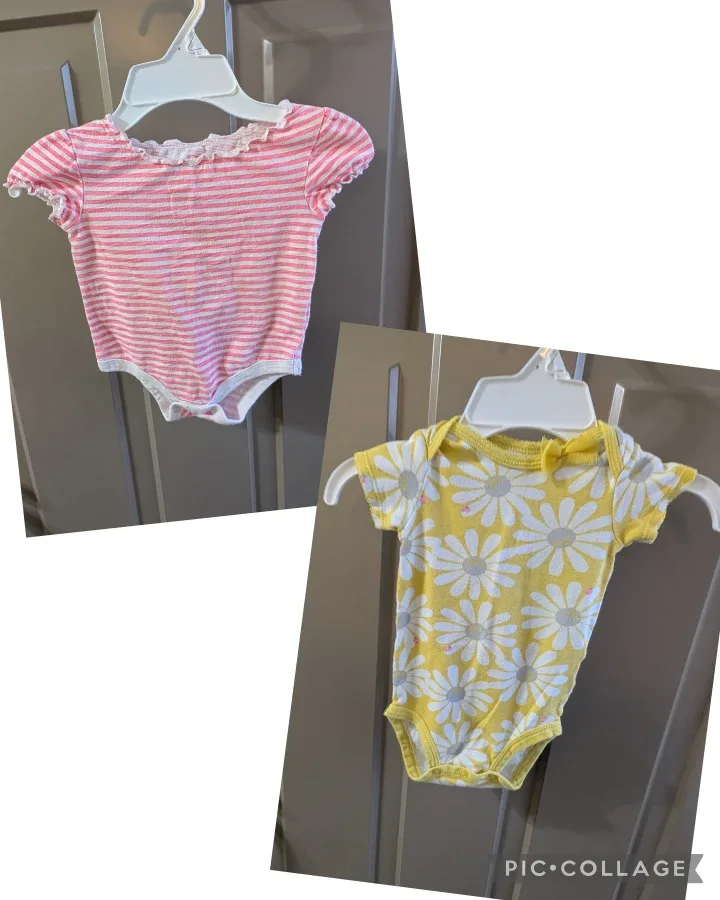 Girls sz 6 months shirts & sweaters $3 each image indicator(6)