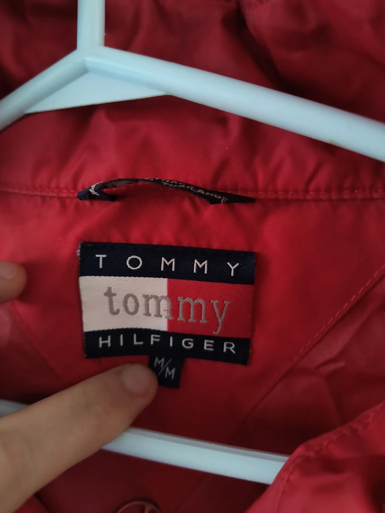 Tommy Hilfiger Red Windbreaker Jacket 2000s? - photo 3
