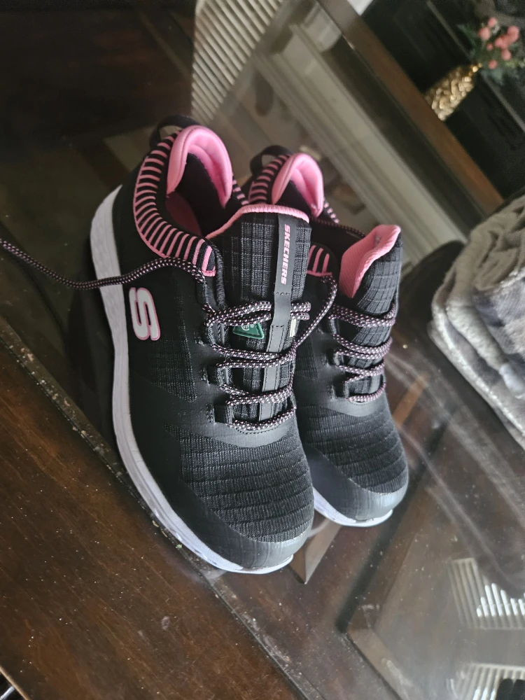 Skechers Black & Pink Ladies'  work shoes