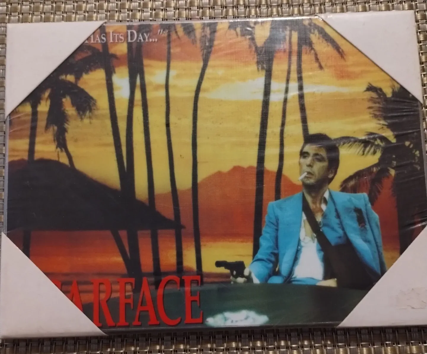 Wooden Scarface Framed Wall Art - New