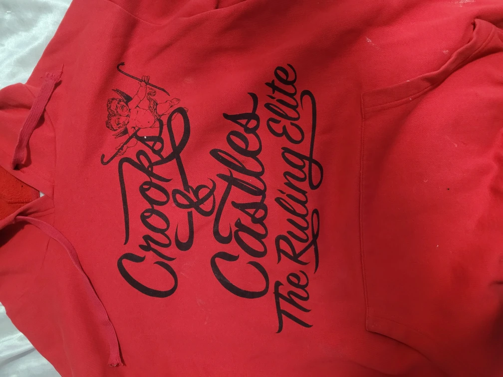 Crooks & Castles Red Hoodie - Size XL - photo 2