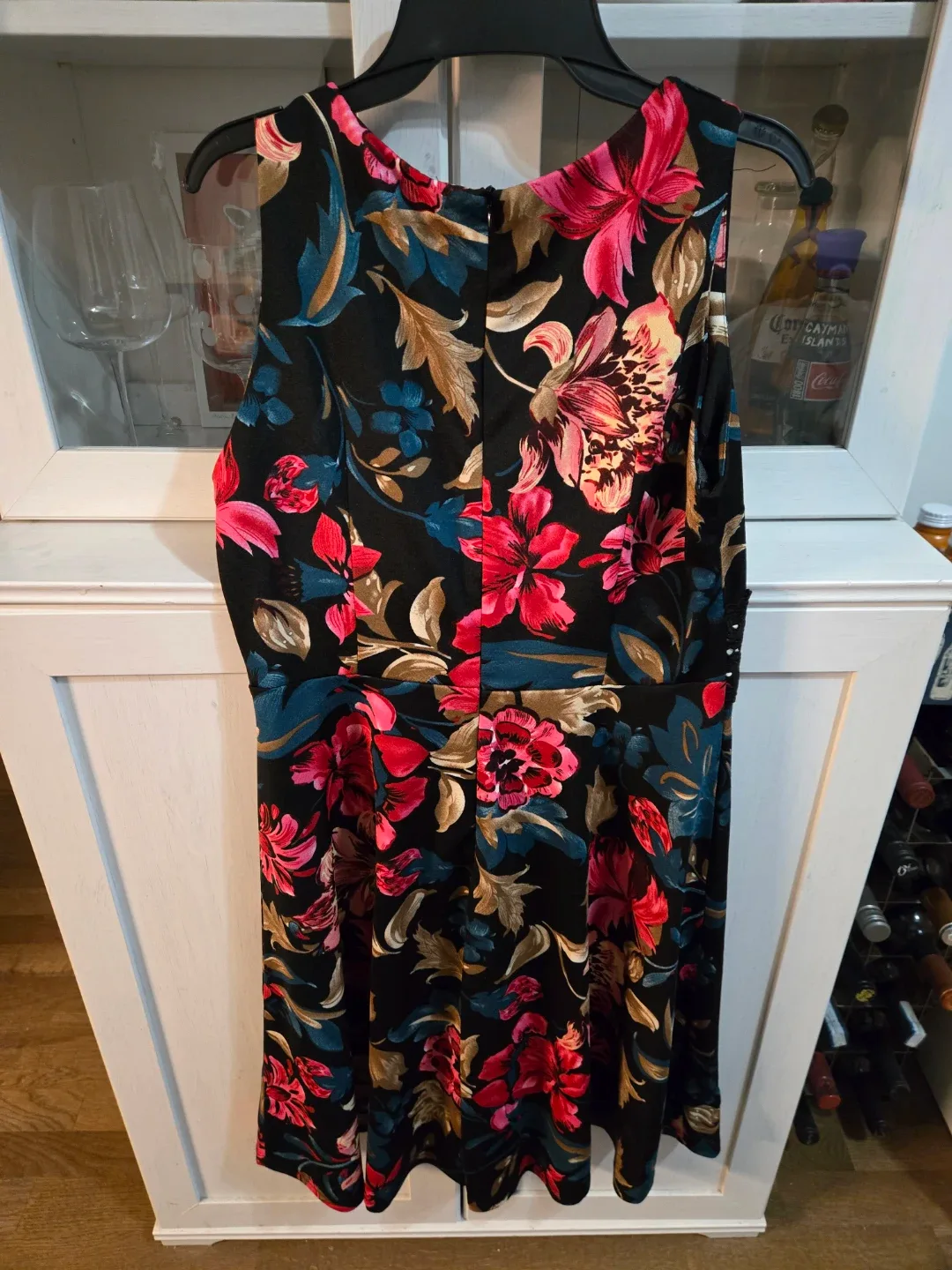 Floral Print Lace Insert Dress image indicator(2)