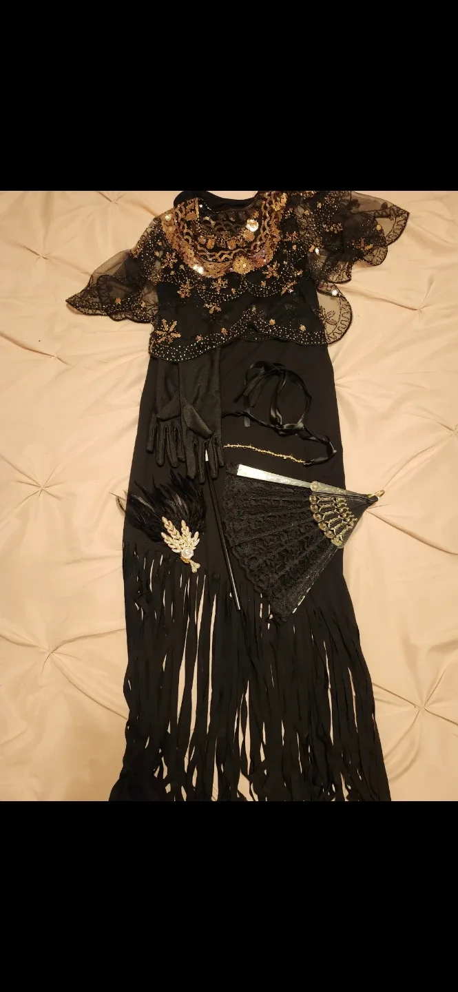 Flapper Dress Costume with Accessories image indicator(2)