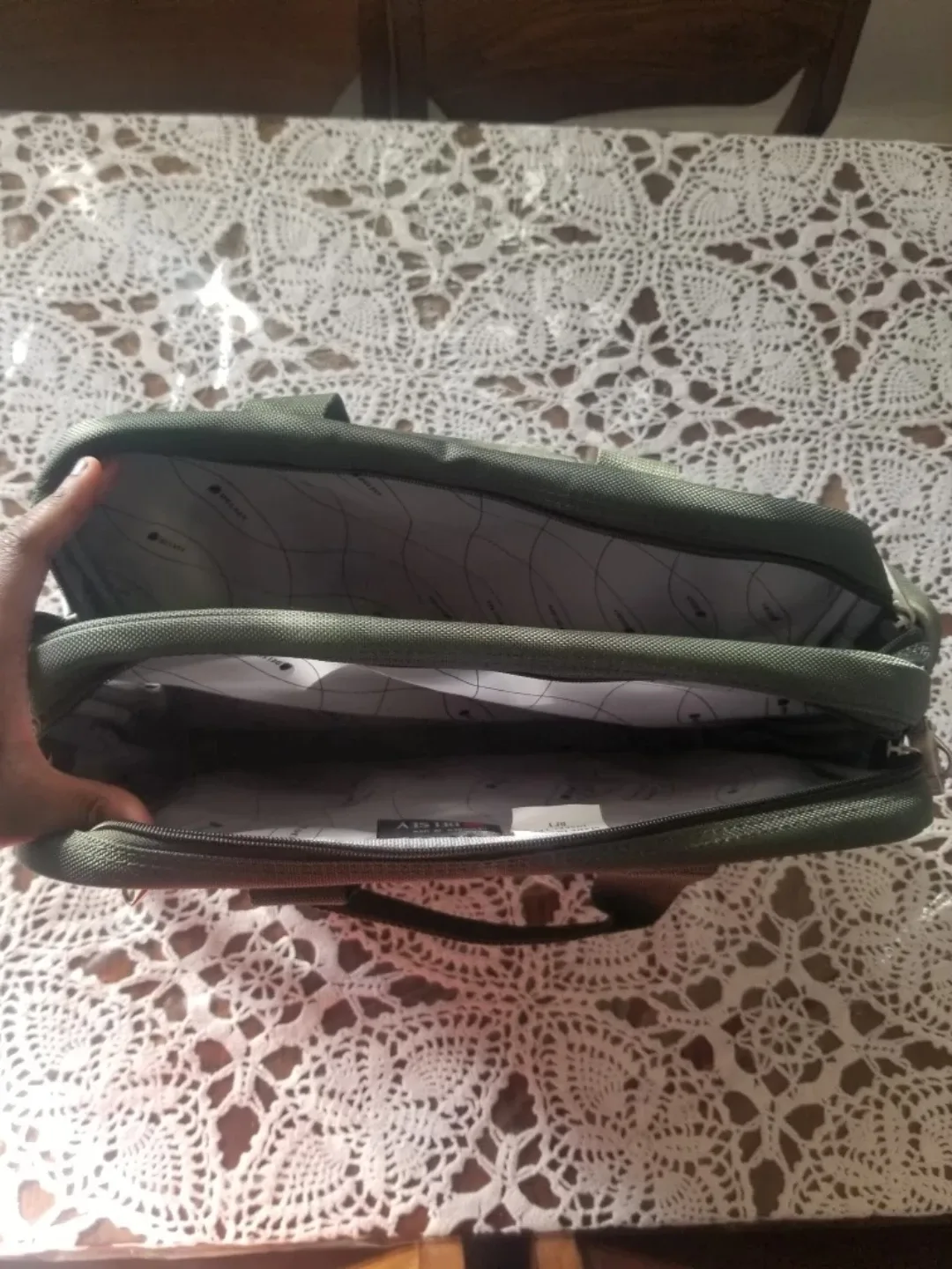 Delsey Laptop Bag - Olive Green #Cleanout image indicator(3)