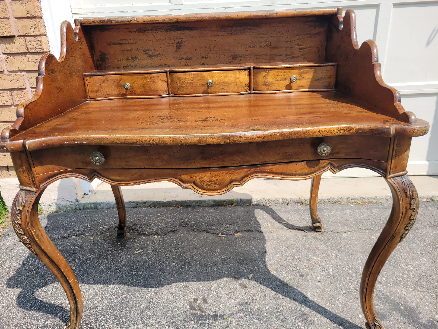 Antique Wood Writing Desk - photo 4