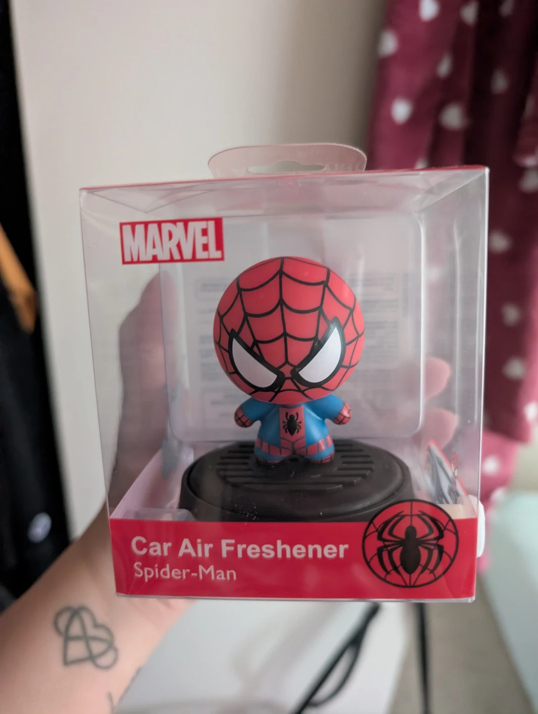 Marvel Spiderman Car Air Freshener - New in Box!