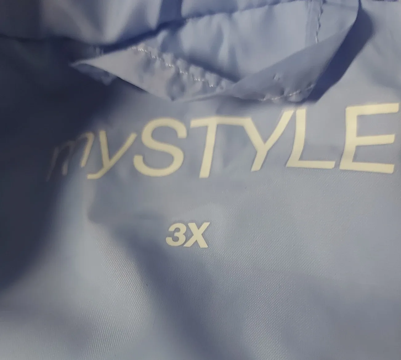 My Style Puffer Vest - Light Blue, 3X image indicator(3)