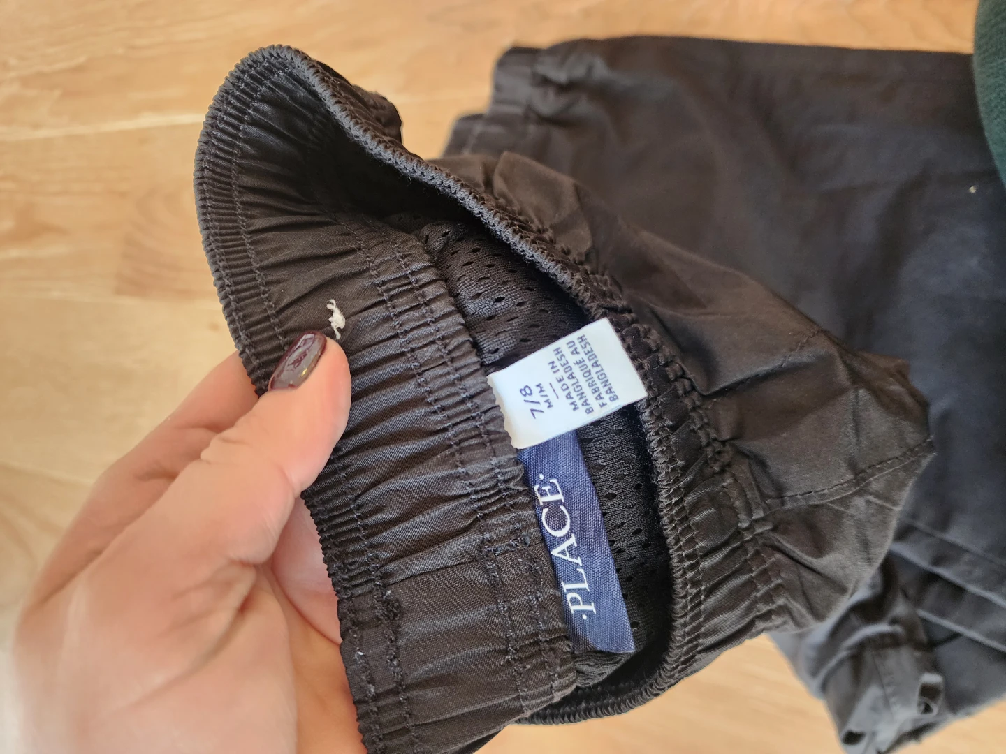 The Children's Place Black Rain Track Pants Size M (7/8) - photo 2
