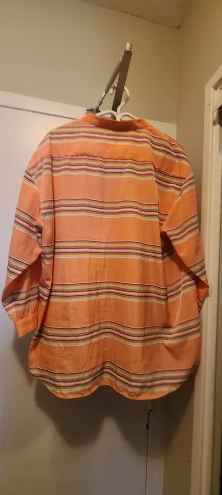 GAP Striped Orange Blouse - XL image indicator(3)