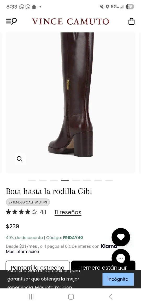 Vince Camuto Gibi Knee High Boots